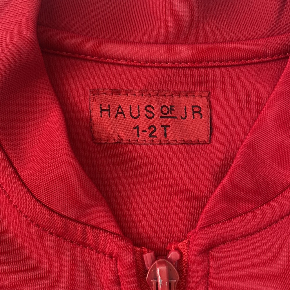 Haus of Jr Laurent Red Track Jacket Sz 1-2T NWT - Picture 11 of 14